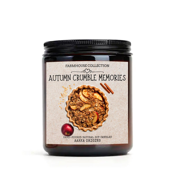 autumn crumble harvest, apple crumble, apple, fall spices, autumn, pumpkin spice, scented candle, home fragrances, greek mythology, bookish candle, book lover candle, book nerd candle, literary candle gift, co worker gifts, small batch candle, green witch, practical magic, vampire, gothic, fall spice, fall candle, autumnal, pumpkin spice, halloween, spooky, haunted, ghost, witchy, booktok,dark academia, gift for witches, witchy gifts, witchcraft, fall leaves, autumn, basic witch, kitchen witch