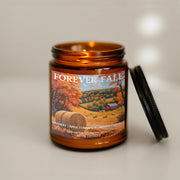 Forever fall, autumn, fall, scented candle, home fragrances, greek mythology, goddess of , bookish candle, book lover candle, book nerd candle, literary candle gift, co worker gifts, small batch candle, eco friendly candle, amber jar candles, green witch, practical magic, vampire, gothic, fall spice, fall candle, autumnal, pumpkin spice, halloween, spooky, haunted, ghost, witchy, booktok,dark academia, gift for witches, witchy gifts, witchcraft, fall leaves, autumn, basic witch, kitchen witch