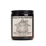 Home of the Half Folk Soy Candle, Bookish candle, Fantasy Inspired, Book themed, Geek Gift, RPG, Gamer, DND, Literary inspired, Autumn, Fall
