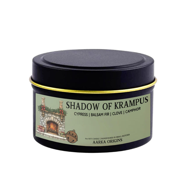 Shadow of Krampus Soy Candle, Gothic Yule Myth, Nightmare, Holiday Winter Scents, Spooky, Fantasy, Christmas, Horror, Unique Gifts, Folklore