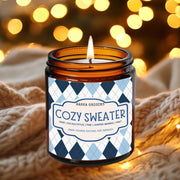 Cozy Sweater Soy Candle, Merry Christmas, Bibliophile Gifts, Winter, Christmas decor, Holiday Gifts, Secret Santa Gifts, Stocking Stuffers