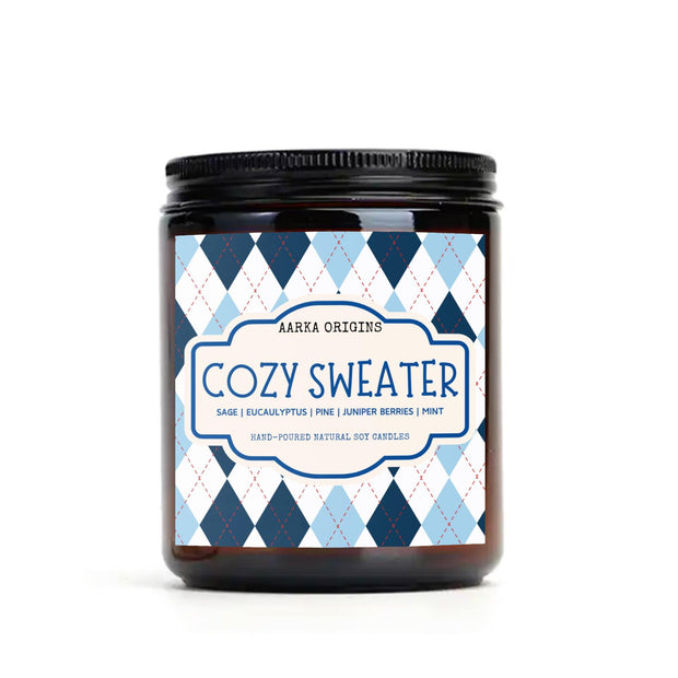 Cozy Sweater Soy Candle, Merry Christmas, Bibliophile Gifts, Winter, Christmas decor, Holiday Gifts, Secret Santa Gifts, Stocking Stuffers