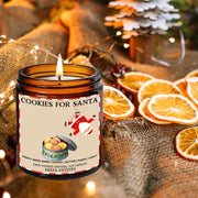 Cookies for Santa Soy Candle, 1950's Christmas Decor, Vintage Christmas, Secret Santa Gift, Unique Christmas Gifts, Holiday Gifts, Cookies