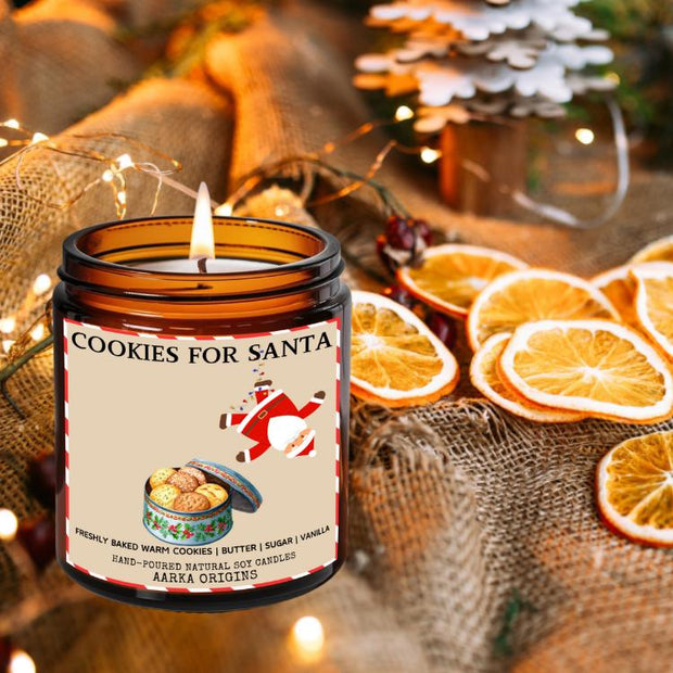 Cookies for Santa Soy Candle, 1950's Christmas Decor, Vintage Christmas, Secret Santa Gift, Unique Christmas Gifts, Holiday Gifts, Cookies