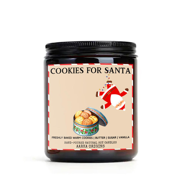 Cookies for Santa Soy Candle, 1950's Christmas Decor, Vintage Christmas, Secret Santa Gift, Unique Christmas Gifts, Holiday Gifts, Cookies