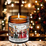 A Christmas Carol Soy Candle, Merry Christmas, Bibliophile Gifts, Holiday Gifts, Winter, Christmas decor, Holiday scent, Pine scent, Bookish