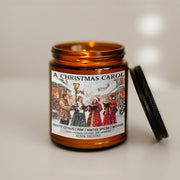 A Christmas Carol Soy Candle, Merry Christmas, Bibliophile Gifts, Holiday Gifts, Winter, Christmas decor, Holiday scent, Pine scent, Bookish