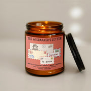 The Wishmaker's Letter Soy Candle, Christmas Decor, Secret Santa Gift, Unique Christmas Gifts, Holiday Gifts, Stocking Stuffers, Nostalgia,