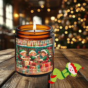 Busy Little Elves Soy Candle, Merry Christmas, Bibliophile Gifts, Winter, Christmas decor, Holiday Gifts, Spiced Eggnog, Secret Santa Gifts