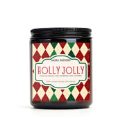 Holly Jolly Soy Candle, Merry Christmas, Bibliophile Gifts, Winter, Christmas decor, Holiday Gifts, Secret Santa Gifts, Stocking Stuffers