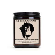 Narnia At the Lamppost Soy Candle, Narnia Gift, Narnia Candle, Book Lover Candle, Book Scented Candle, Literary Candle, Book Inspired Candle , berry vanilla musk scented candle