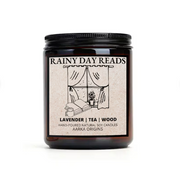 rain scented candle, lavender tea scented candles