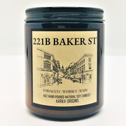 221b baker street sherlock holmes inspired candle