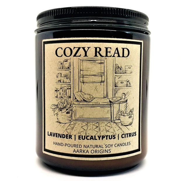 lavender eucalyptus citrus scented candle