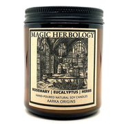 rosemary, eucalyptus, herbs scented candle