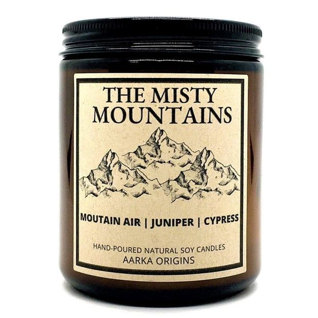 The Misty Mountains Candle, Book Lover Candle, Bookish Gifts, Book Candle Gift, Geek Gift, RPG, Gamer