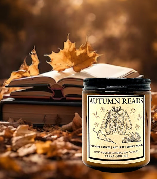 Autumn Reads Handmade Soy Candle, Bookish Candle, Book Lover Candle, Book Inspired candle, Literary Candle, Wax Melt, Fall Candle